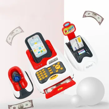 Copii Multifunctional de marcat Simulare de Scanare Carte de Mașină Pretinde a Juca Jucărie de Învățare de Învățământ Casier Copii Cadou