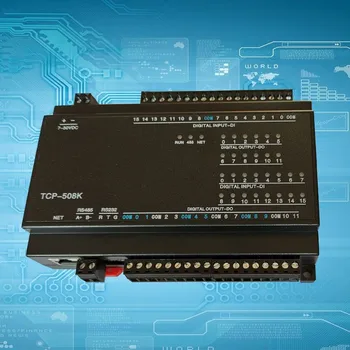 Maxgeek 12DO Ieșire Releu 16DI Comutator de Intrare RJ45 Ethernet RS485+232 Modulul TCP Modbus Controller TCP-508K