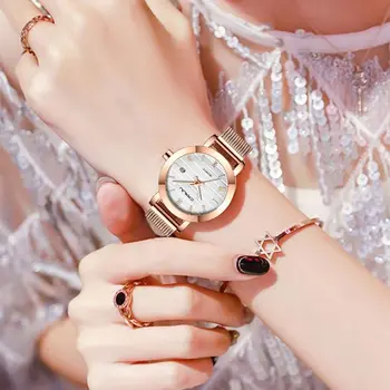 Noi CRRJU Ceasuri de Lux pentru Femei Elegante Aur roz Doamnelor Japonia Mișcarea ceas de sex Feminin Data de Cuarț Fată Ceas de mână Ceas reloj