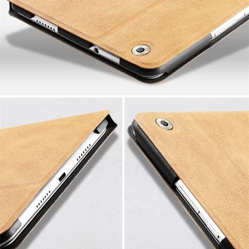 Mat Stand Flip Cover Pentru Huawei MediaPad M3 8.4 BTV-W09 BTV-DL09 Caz din Piele Smart Auto Wake Sleep Retro Subțire Shell film+pen