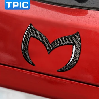 TPIC Fibra de Carbon Emblema 3D Autocolant Logo-ul Decalcomanii de Styling Auto Pentru Mazda 6 3 CX-5 CX-3 Axela Atenza Accesorii