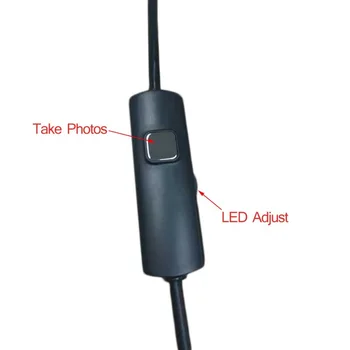 6 LED Ureche Curat Endoscop 7mm Lentile de Cablu rezistent la apa Mini USB Inspecție Borescope Camera Pentru Android 640*480 Telefon/1280*720 PC