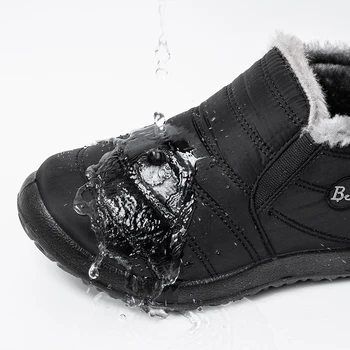 2020 cizme de Iarna pentru femei impermeabile pantofi Blană Cald Glezna Cizme de sex Feminin Alunecare Pe Pantofi Casual Plat Pereche de pantofi plus dimensiune