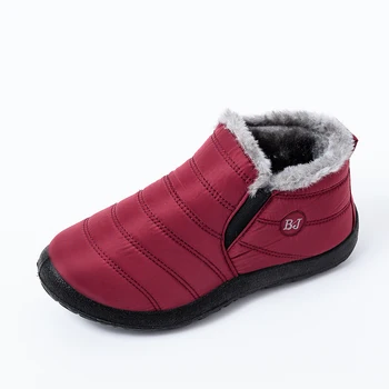 2020 cizme de Iarna pentru femei impermeabile pantofi Blană Cald Glezna Cizme de sex Feminin Alunecare Pe Pantofi Casual Plat Pereche de pantofi plus dimensiune