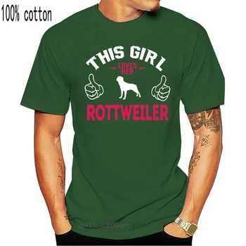 Bărbați Rottweiler Rottweiler - Fata Asta O Iubesc Rot t shirt crea tricou rotund Gat streetwear Drăguț Amuzant tricou