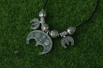Lanseis 1buc Viking Bijuterii Haine pentru Femei Viking Sân Bling pandantiv slave Lunula femei bijuterii
