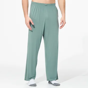 Bărbați, Acasa, somn Pantaloni Casual de Vara Noi MODALCotton Plus-dimensiuni Largi Largi Picior Moale Acasa pantaloni Pantaloni