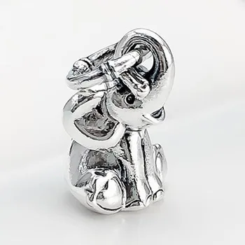 Argint 925 Farmec Creativ Inteligent Elefant Pandantiv Se Potrivesc Pandora Femei Bratara & Colier Bijuterii Diy