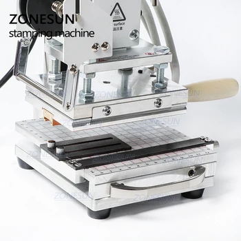 ZONESUN ZS110 apăsați antrenor de căldură de presă masini Pentru Lemn, prese de Hârtie PVC Logo-ul Personalizat de a Face ștanțare la cald masina de 300W