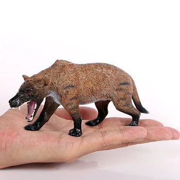 Plastic Sălbatice Animale Zoo Modele de Simulare Hohote Lup Hipopotam Rhino Figurina Set Figurine Decor Accesorii jucarii