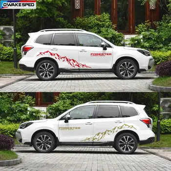Mountain Sport Vinil Decal Styling Auto Ușa Laterală Decor Autocolant Pentru Subaru Forester 4-Wheel-Drive Auto Autocolante Personalizate