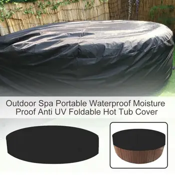 În aer liber, Spa cu Hidromasaj Capac Rezistent la intemperii Solid Umbra Protector Easy Clean rezistent la apa Portabil Rundă de Umiditate Dovada Anti UV
