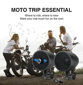 Lexin LX-S3 Super Muzica Audio Player cu Tuner Radio FM Boxe Bluetooth pentru Motocicleta Impermeabil Stereo Portabil