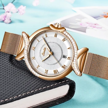Noi SUNKTA Cuarț Femei ochiurilor de Plasă din Oțel Inoxidabil Watchband Ceas de mana Casual Japonia Mișcarea Bayan Kol Saati Reloj Mujer 2020