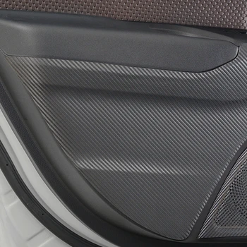 Fibra de Carbon din Piele Anti Kick Interiorul tocului Film Autocolant Pentru Toyota C-HR 2018 Portiera Pad Pentru Toyota C-HR 2017 2018 2019