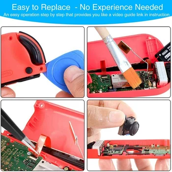 (4 Pack) 3D Analog Stick Kit de Reparare pentru Nintendo Comutator Bucurie Con cu Catarame din Metal/Surubelnita/Thumbstick Grip