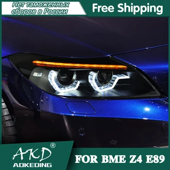 Pentru Masina BME Z4 E89 Faruri 2009-2016 DRL Day Running Light LED Bi Xenon Bec Lumini de Ceata Accesorii Auto BMW Z4 E89 Lampă de Cap