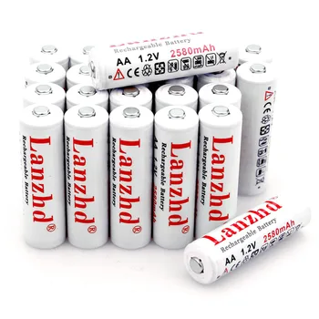 (4-40 BUC) 1.2 V baterii AA reincarcabile AA 1.2 V baterie AA 2580mAh 1.2 V NI-MH Pentru lanterna jucărie preîncălzit baterii AA
