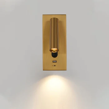 ZEROUNO dormitor Lampa de Perete cu LED-uri de interior Lectură Iluminat hotel heaboard 3W carte condus pat de perete USB laterale pat de iluminat moderne