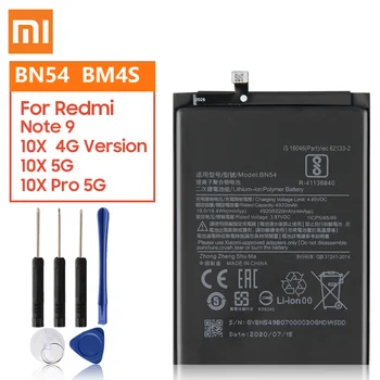 Original Inlocuire Baterie BM4S BN54 Pentru Xiaomi Redmi 10X 5G Redmi 10X Pro 5G Redmi Nota 9 Note9 Redmi 10X Versiune 4G