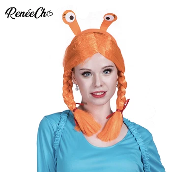 Reneecho Costum de Halloween Pentru Adulti Femei Costum de Melc Rochie Peruca rucsac Set Doamna Animale Anime Cosplay Costum de Carnaval Pentru