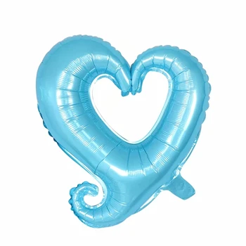 50pcs Cârlig în formă de Inimă Balon Folie Happy Birthday Party Baloane Aniversare Petrecere a Burlacilor de Nunta Decor Balon Globos