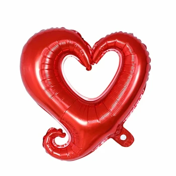 50pcs Cârlig în formă de Inimă Balon Folie Happy Birthday Party Baloane Aniversare Petrecere a Burlacilor de Nunta Decor Balon Globos