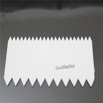 (5pcs/lot) PP plastic dreptunghiular zimțată dinții roții forma de tort aluat racleta pentru bucatarie produse de patiserie decorare