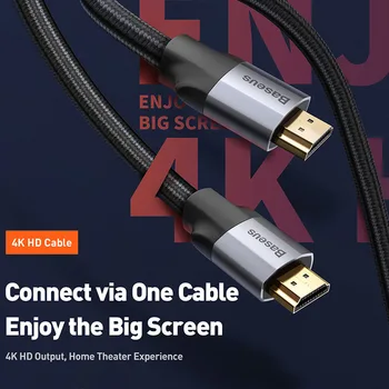 Baseus HDMI-Cablu compatibil 4K 60HZ 4K HD la 4K HD extensia Splitter Cablu pentru TV Comutator Proiector Laptop Office Cablu Video