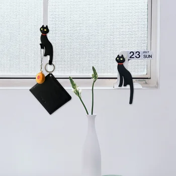 Fierbinte De Vânzare De Creație Multifuncțională Pisica Magnetic De Montare Pe Perete Chei Cârlig Frigider Autocolant Magnet De Frigider