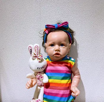 Papusa Reborn 55cm Jucarii pentru Fete Corp Plin de Silicon Copilul Realist Renăscut Baby Doll Copii Playmate Cadou de Crăciun