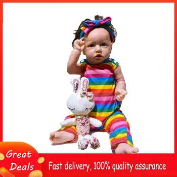Papusa Reborn 55cm Jucarii pentru Fete Corp Plin de Silicon Copilul Realist Renăscut Baby Doll Copii Playmate Cadou de Crăciun