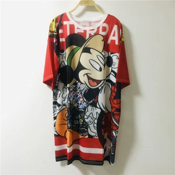 Disney Desene animate T-shirt Pentru Femei Mickey Mouse Pierde Vară O-gat Femei T-shirt-uri de Desene animate Stil coreean Tee Topuri Haine de sex Feminin