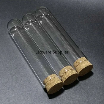 5pcs/lot 30x150mm Transparent de Sticlă cu Fund Rotund 90ml Eprubete cu Dop de Plută pentru Școală/Sticlărie de Laborator