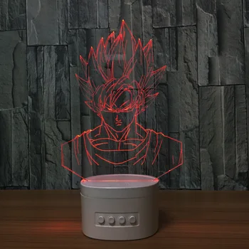 Lumini 3D anime șapte dragon multicolore difuzor Bluetooth LED model de lampa cadou creativ Acrilic produs Z100