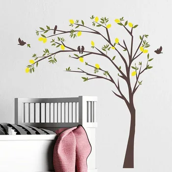 Nordic Stil Simplu Copac Autocolante de Perete pentru camera de zi, Dormitor, Pepinieră Decor de Perete de Vinil PVC Decalcomanii de Perete de Arta picturi Murale Decor Acasă