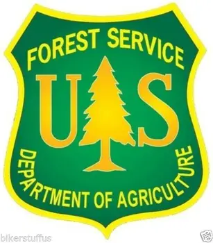 Verde și Galben US Forest Service Scut Autocolante (Set păduresc Logo-ul de Majorare)
