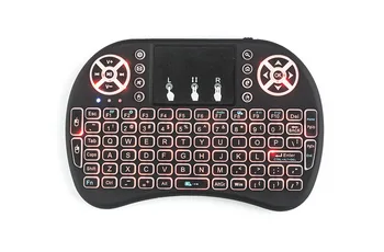 I8 tastatură cu iluminare din spate română rusă spaniolă Air Mouse Wireless 2.4 GHz, Tastatura Touchpad-ul Portabil pentru TV Box H96 max PC
