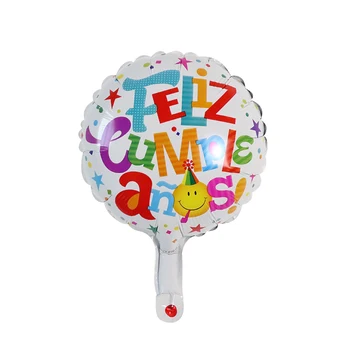 20buc/lot 10inch Feliz Cumpleanos spaniolă la mulți ani Baloane Rotunde Mylar Balon cu Heliu Petrecere de Aniversare Fericită Aer Globos