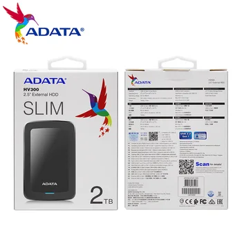 Original ADATA HV300 HDD 2TB de Mare Viteză Extern Hard Disk de 2.5 inch Pentru Desktop PC Laptop