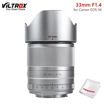 Viltrox AF 33mm F1.4 STM Auto Focus Prim Obiectiv APS-C Pentru Canon EOS M-muntele aparat Foto Mirrorless Canon EOS M M5 M6 Mark II M200 M50