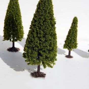 15buc Verde Peisaj Peisaj Model de Pomi de crăciun Diorama Miniaturi Copaci Model pentru Peisaj Peisaj