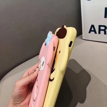 Japonia desene animate drăguț Melodie Cinnamoroll telefon caz pentru iphone 12 11 Pro X XR XS MAX 6 7 8 plus de lux 3D silicon moale capacul coque