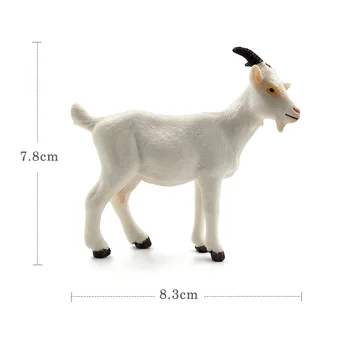 Simulare de Capră Albă de Oaie model Animal figurina Pvc home decor de basm în miniatură decoratiuni de gradina, accesorii Craft din Plastic de jucărie