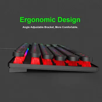 IMice AK-800 Gaming keyboard Gamer tastatură cu iluminare din spate USB 104 Silicon Taste RGB cu Fir Tastatură Ergonomică Pentru laptop PC