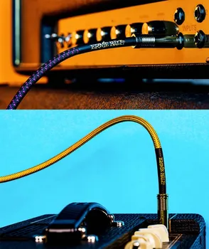 Ernie Ball Împletite Instrument prin Cablu, 25ft/7.62 m, 7 Culori Disponibile
