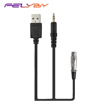 FELYBY BM900 Microfon Dedicat (USB + 3.5 mm) Dublu Suport de Cablu de conectare a plăcii de sunet a Reduce zgomotul de fundal