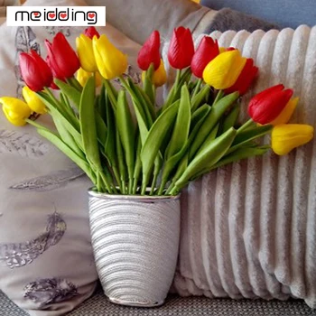 10buc lalele buchet de flori artificiale home&garden decor nunta adulți și copii, cadouri, flori false tulipa buchet de flori deco