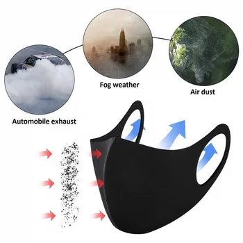 10BUC Reutilizabile Burete Masca Vânt Cald Mască de Praf în condiții de Siguranță Respirabil Gura Masca de Praf Lavabil Anti Fum Masca de Respirat