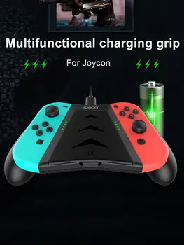 Controler de joc se Ocupe de Încărcare Gamepad Prindere Cu Slot pentru Card LED Indicator de Jocuri Prindere Joystick Pentru NS Comutator Joycon Controller